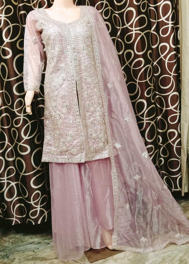 Elegant Lavender Kurta Set