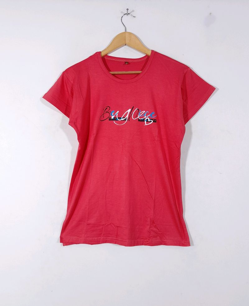 Round Neckline  T-Shirt(Women&#39;s)