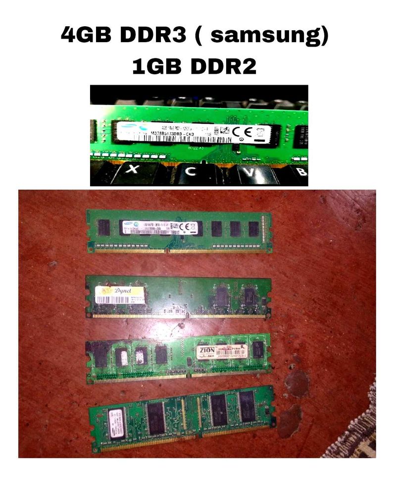 Ram DDR3 4GB DDR2 1GB COMPUTER RA