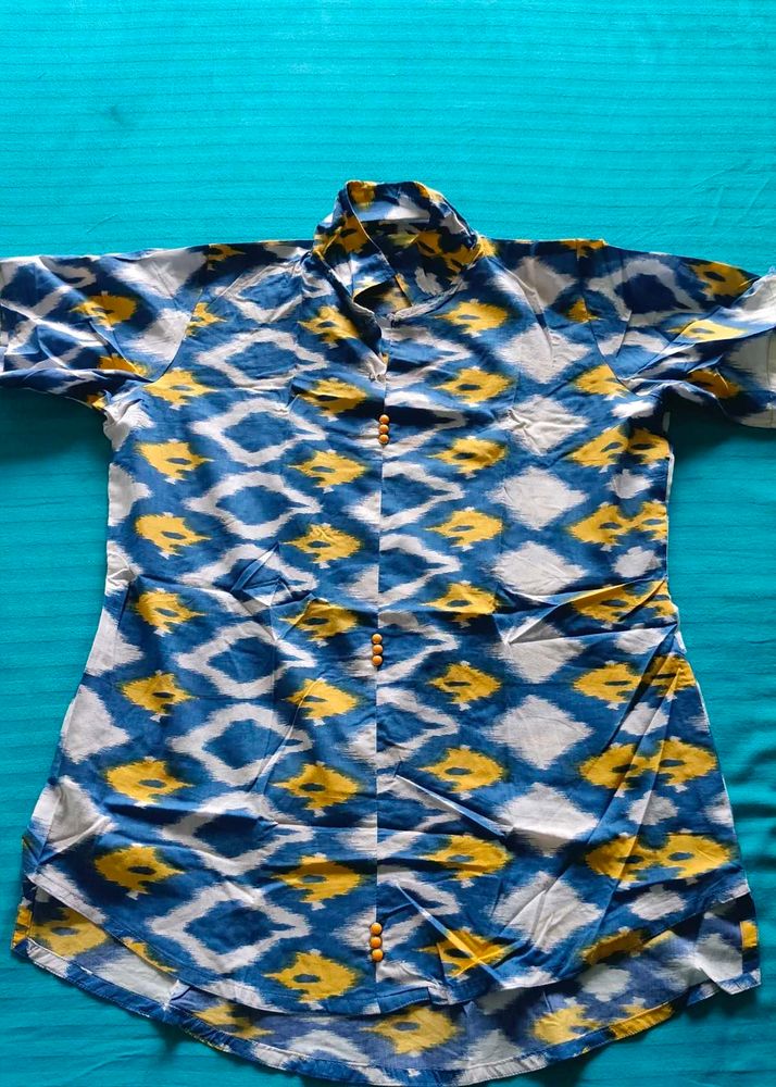 Ikat Print Top