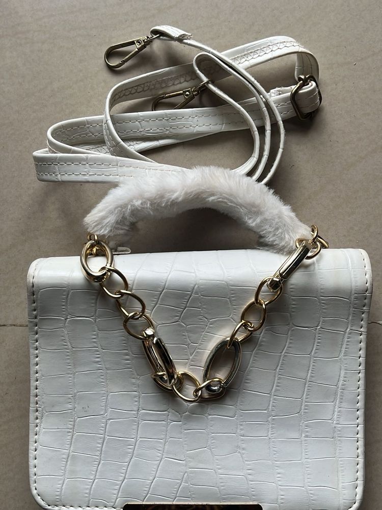 sling bag white color