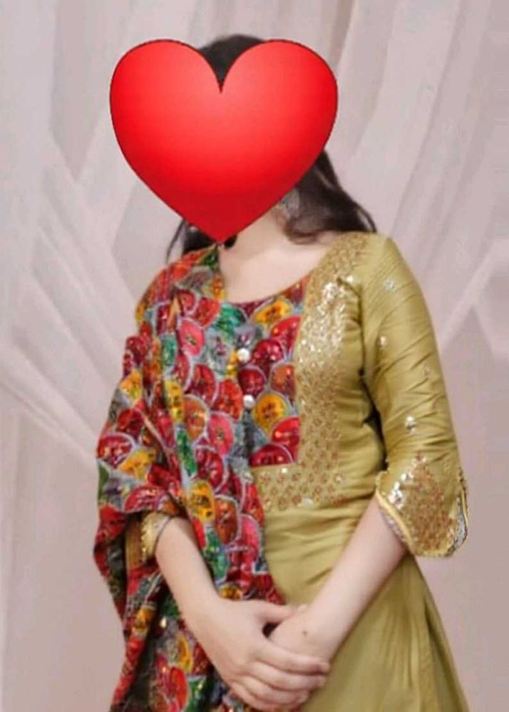 Embellished Golden Suit