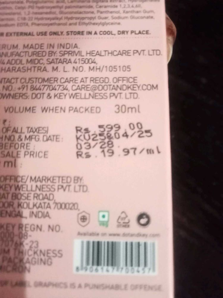 Dot &amp; Key Serum 30ml