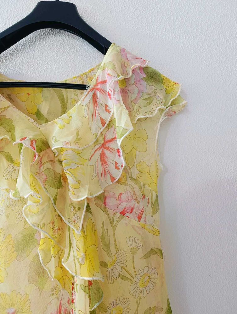 Floral Ruffle Top