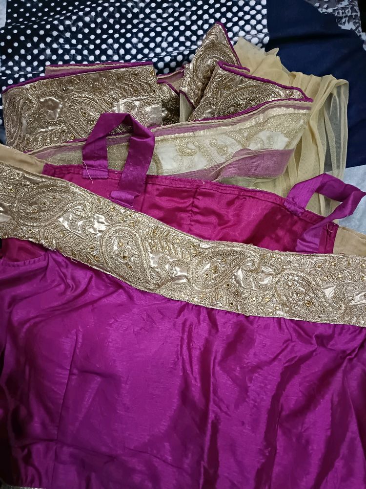 Off Shoulder Stylish Lehenga