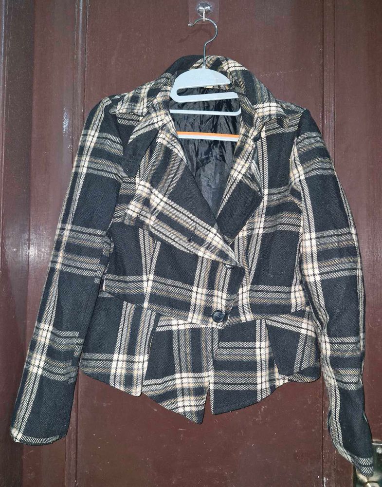 Plaid Blazer Jacket