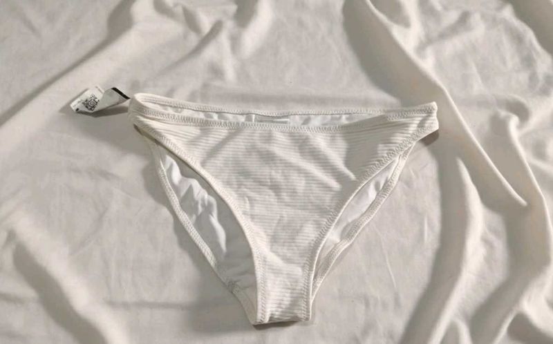 White Bikini Bottom - New with Tag