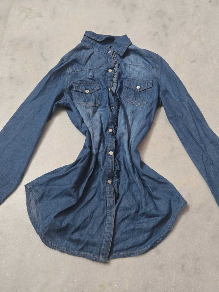 Denim Shirt Dress