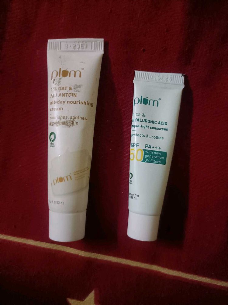 Combo Pack Of2 Plum Nourishing Cream And Sunscreen