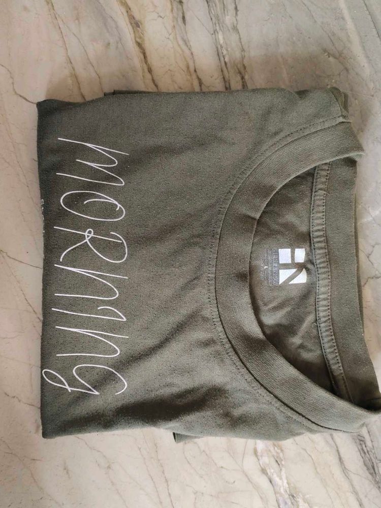 Olive Green Graphic Tee