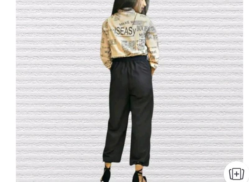 Peach Printed Jumped suit