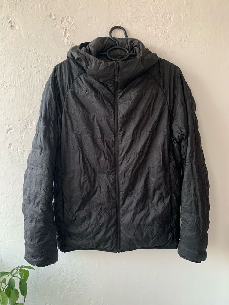 Black Hooded Puffer Jacket