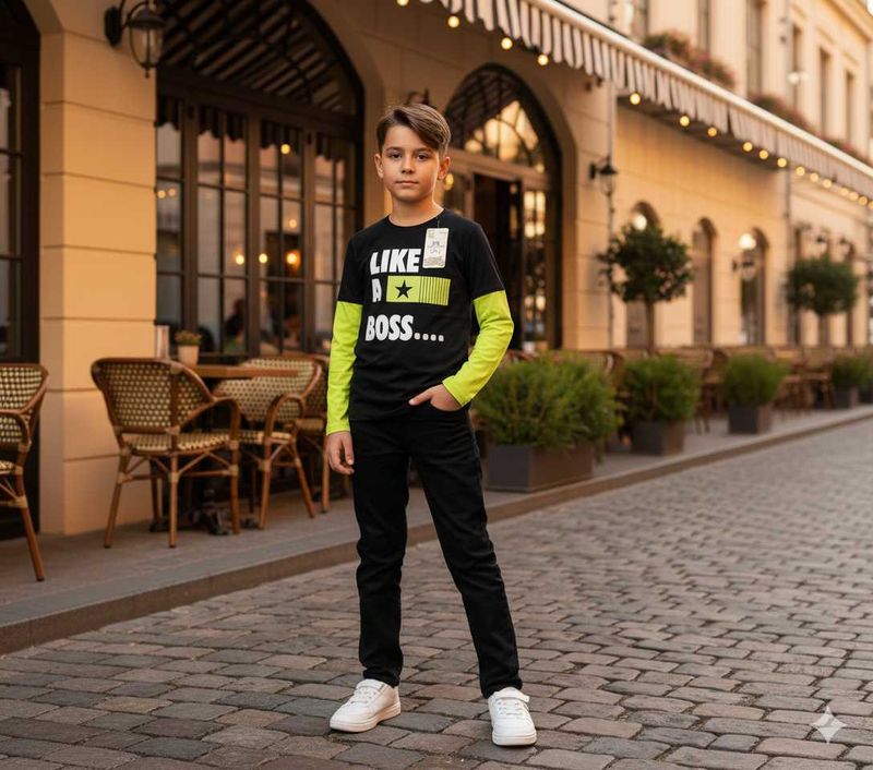 M@80 Size-30 Cool Graphic Tee for Boys