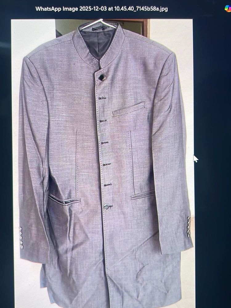 Elegant Grey Bandhgala Jacket