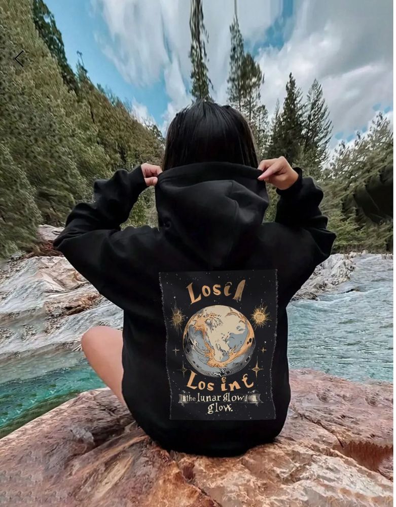 Lunar Glow Graphic Hoodie