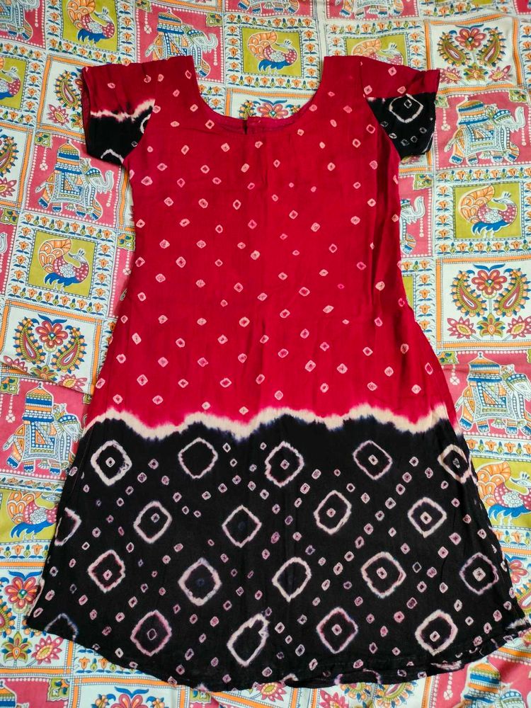 Used Red &amp; Black Salwar Set