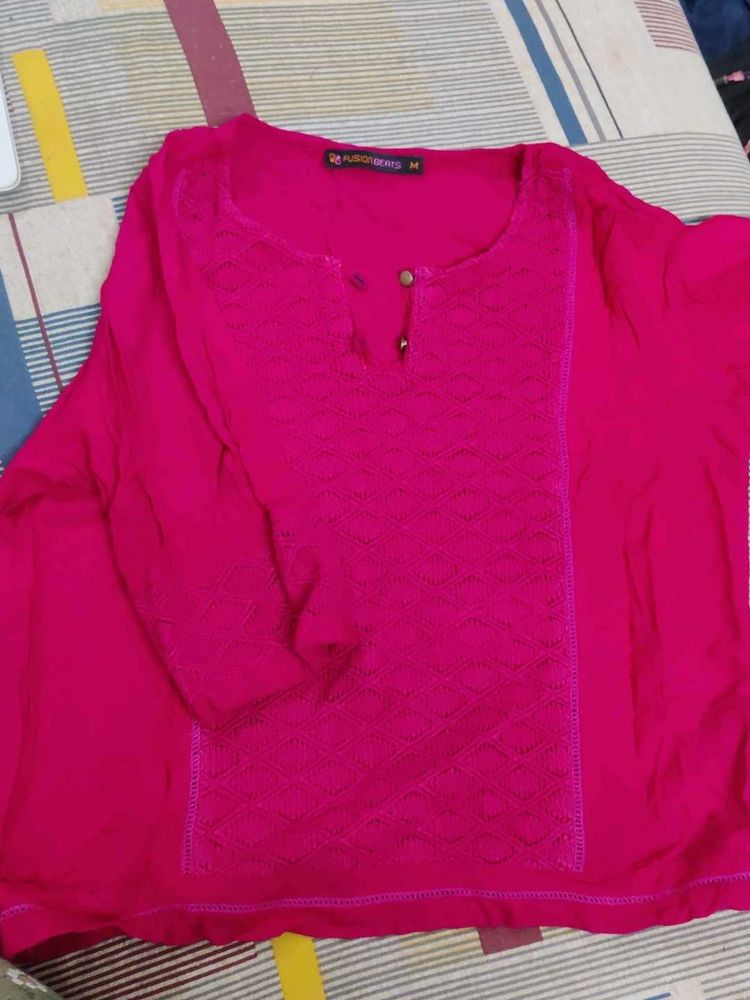 Fushion Beats Rose pink Short Tunic