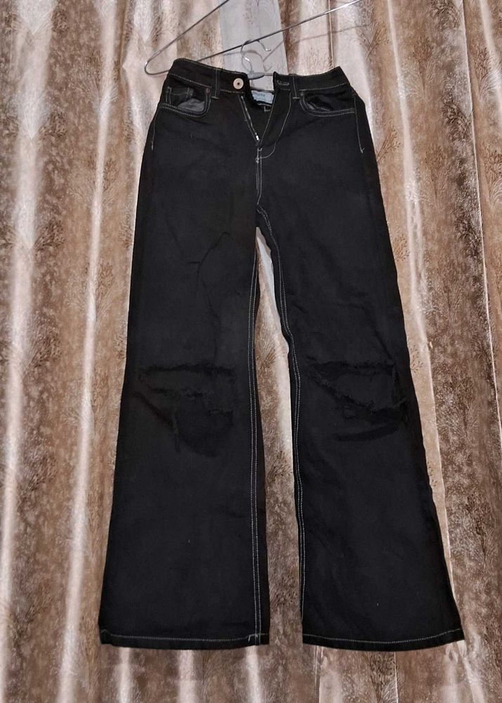 Black Wide Leg Jeans
