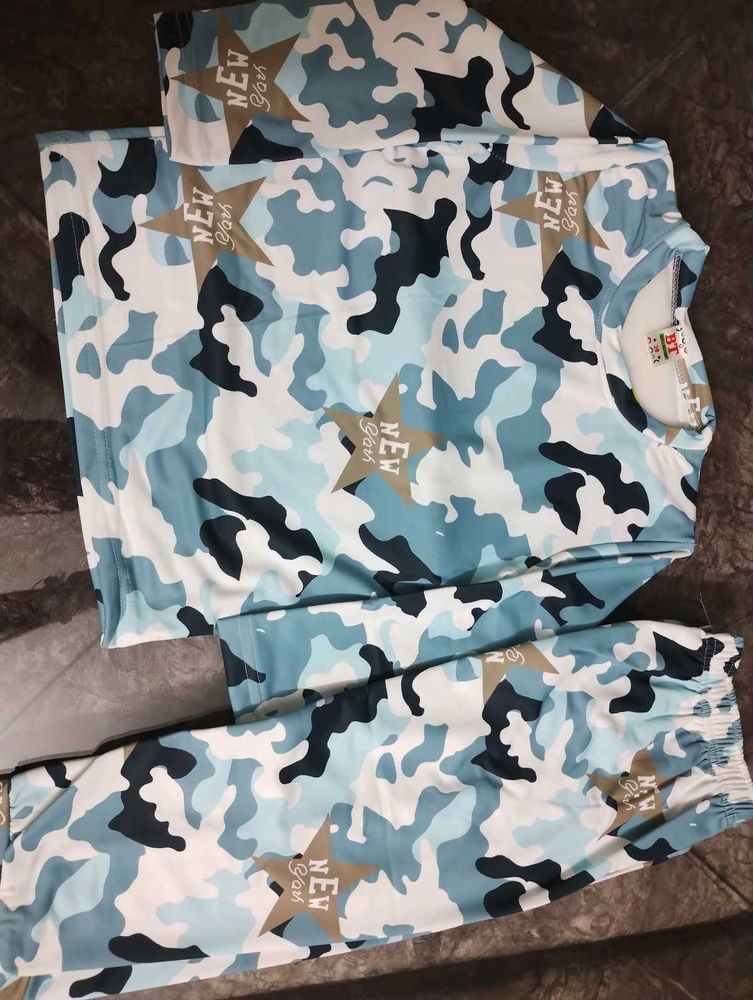 Boys Camo Print Set
