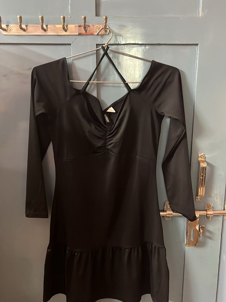 H&amp;M Black Bodycon Dress