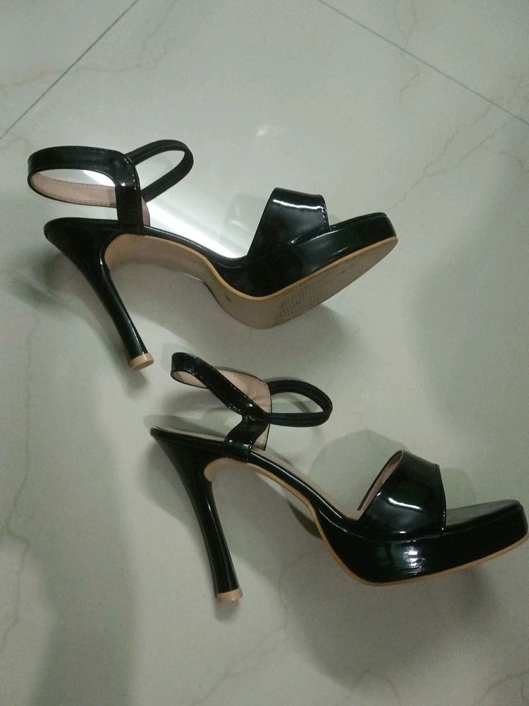 Women Pencil Heel Sandal Black
