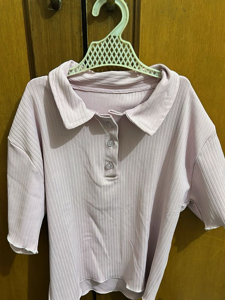 Cute Collared Top