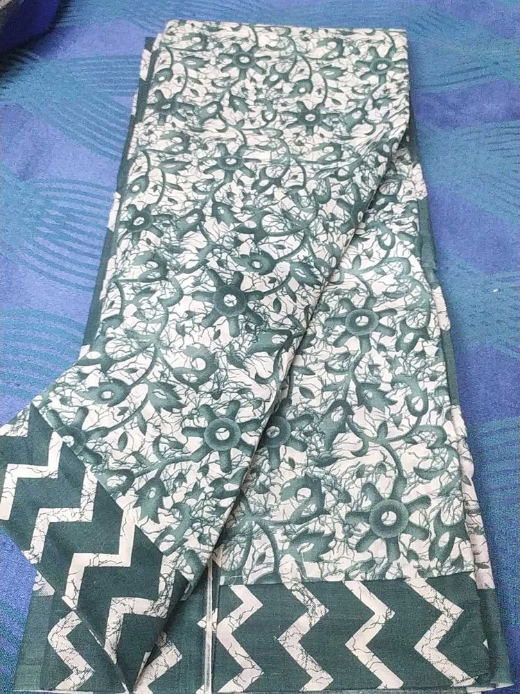 Unstitched Cotton Suit With Dupatta