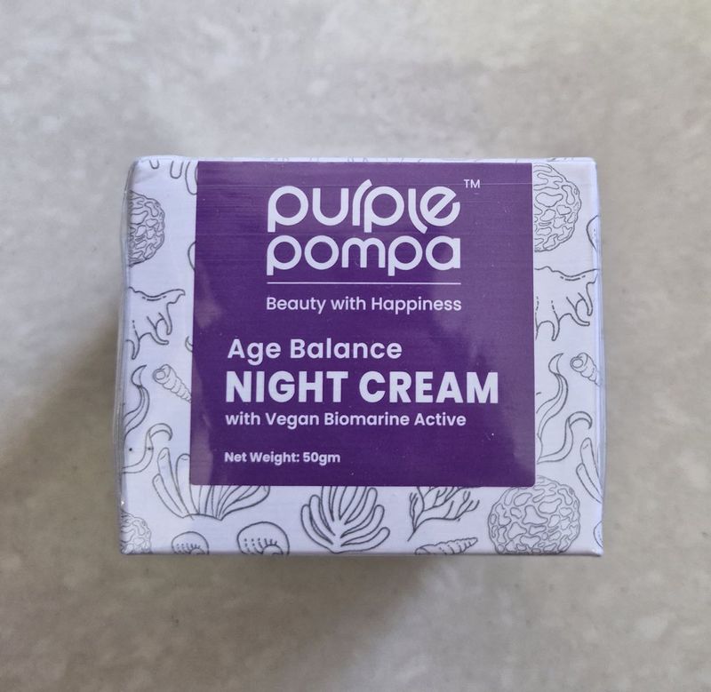 Purple Pompa Age Balance Night Cream - 50g