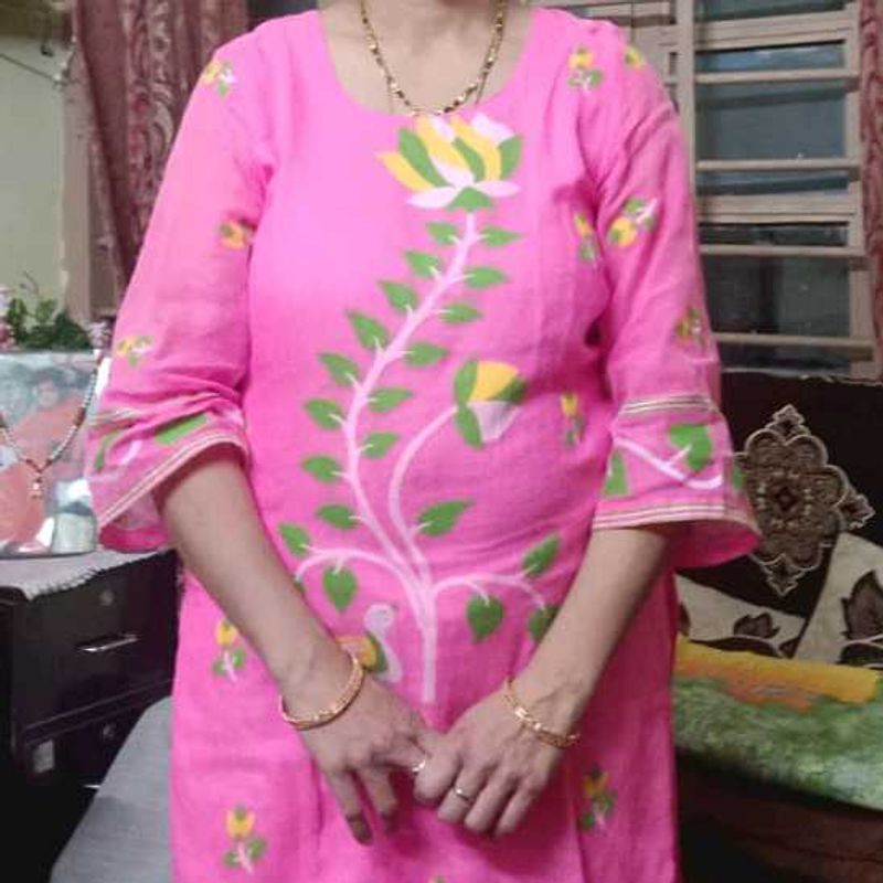jamdhani cotton kurta and dupatta