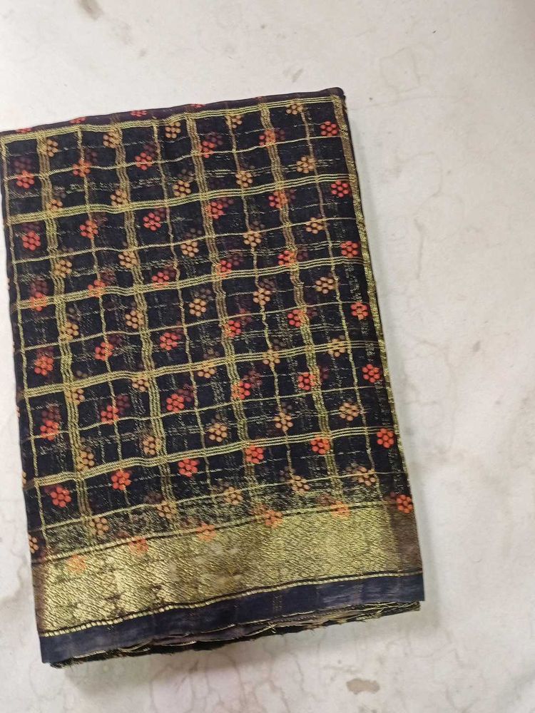 Party Wear designer Saree With Grand Pallu Blouse