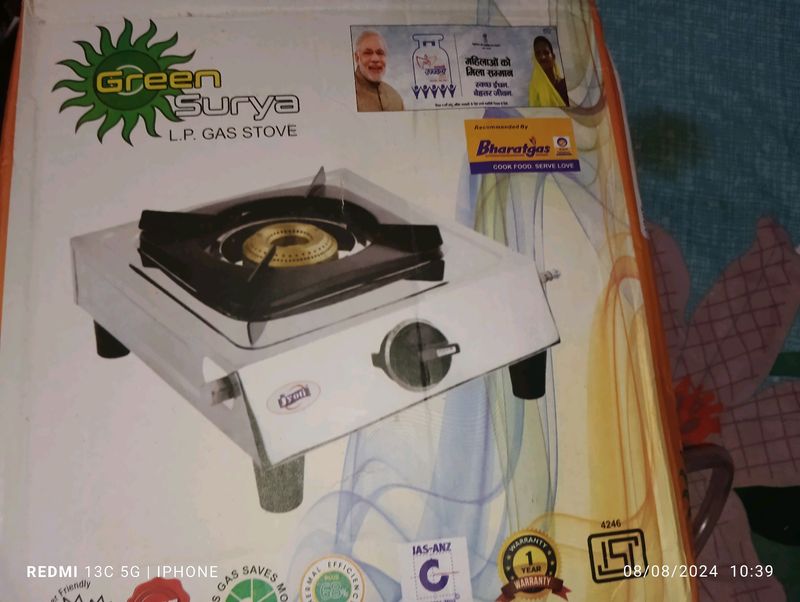 Gas Stove With Pipe &amp; Regulator