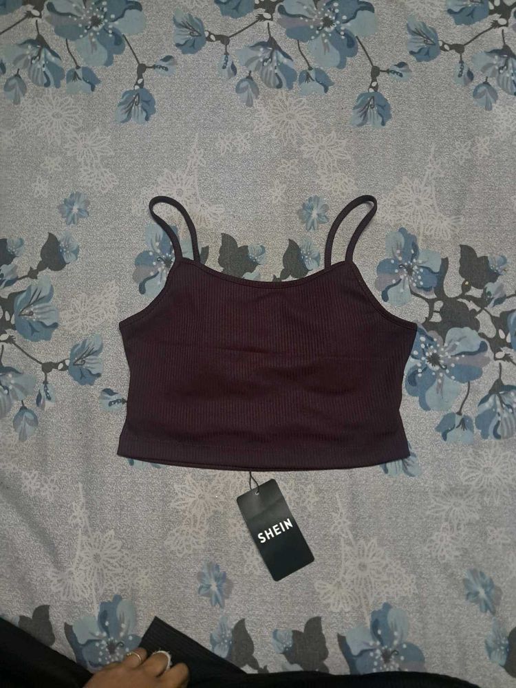 Shein Burgundy Tank Top