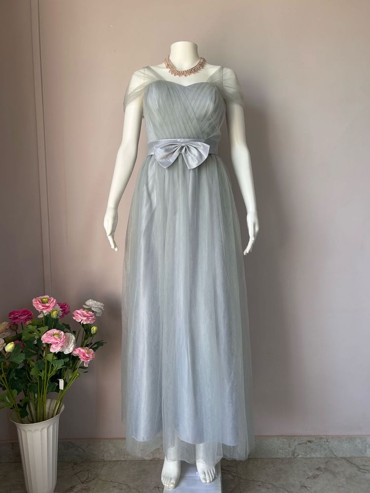 Grey Premium tulle gown
