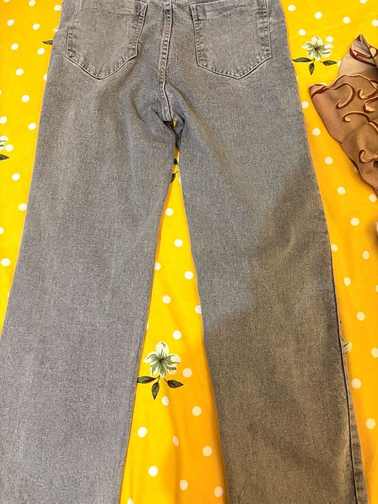 Grey Denim Jeans