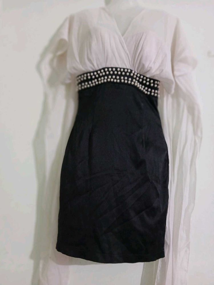 Black &amp; White Party Dress