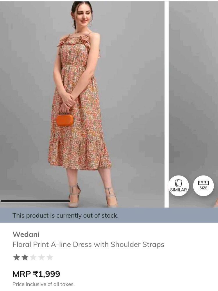 🪻🎀Floral Beige Dress 🎀🪻