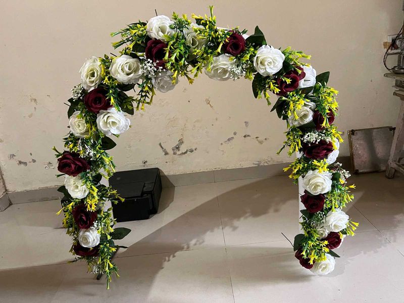Floral Arch Ganpati Decoration New