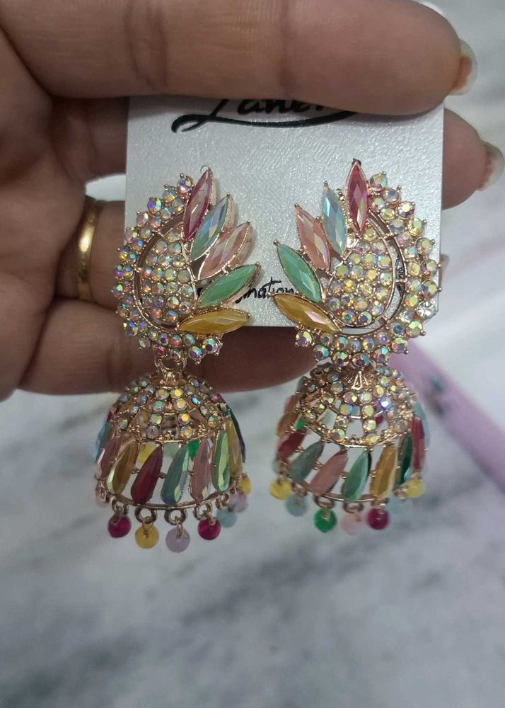 Colorful Jhumka Earrings