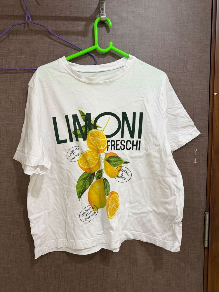 H&amp;M Lemon Print T-Shirt