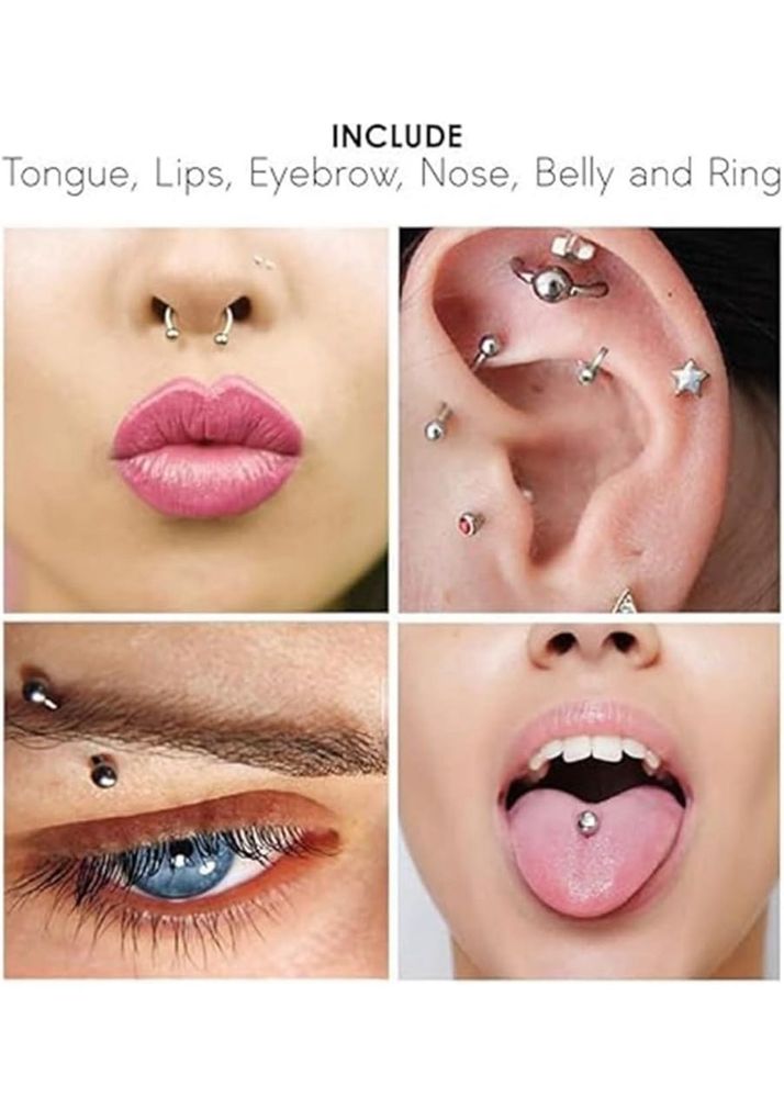 YC Silver&amp;multi Piercing Jewellery-medical Grade