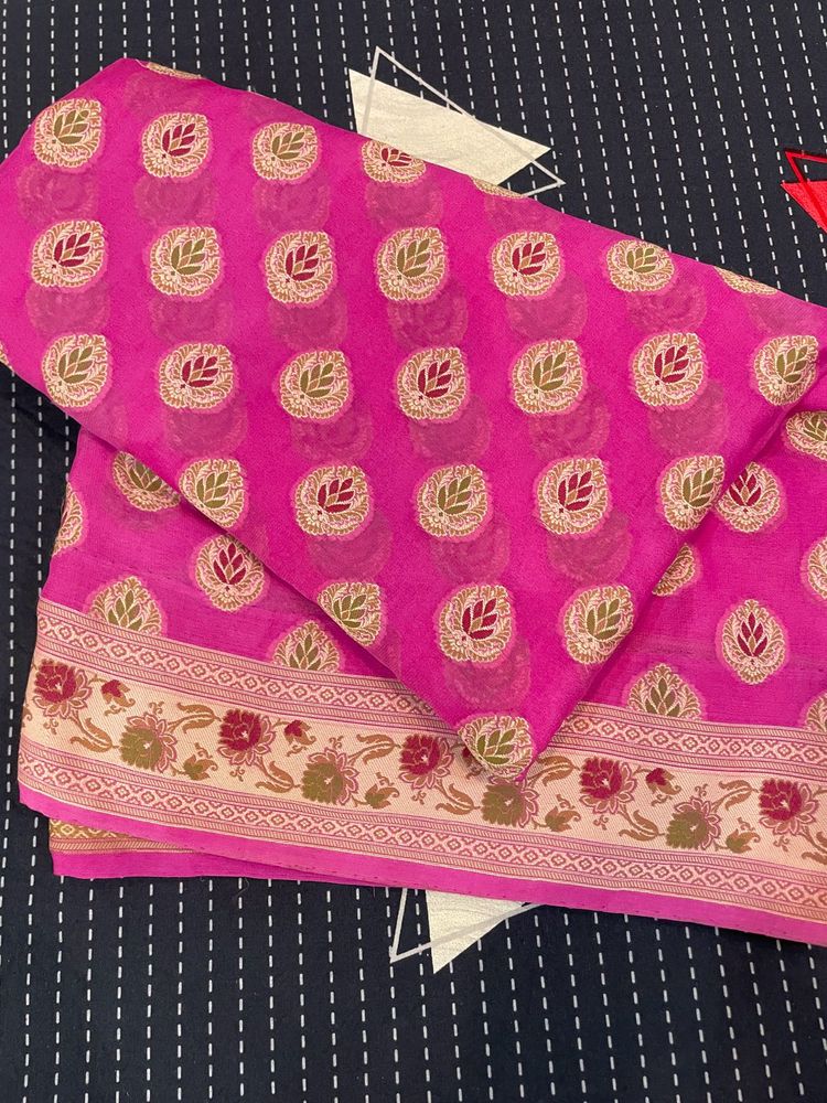 RANI PINK Georgette saree