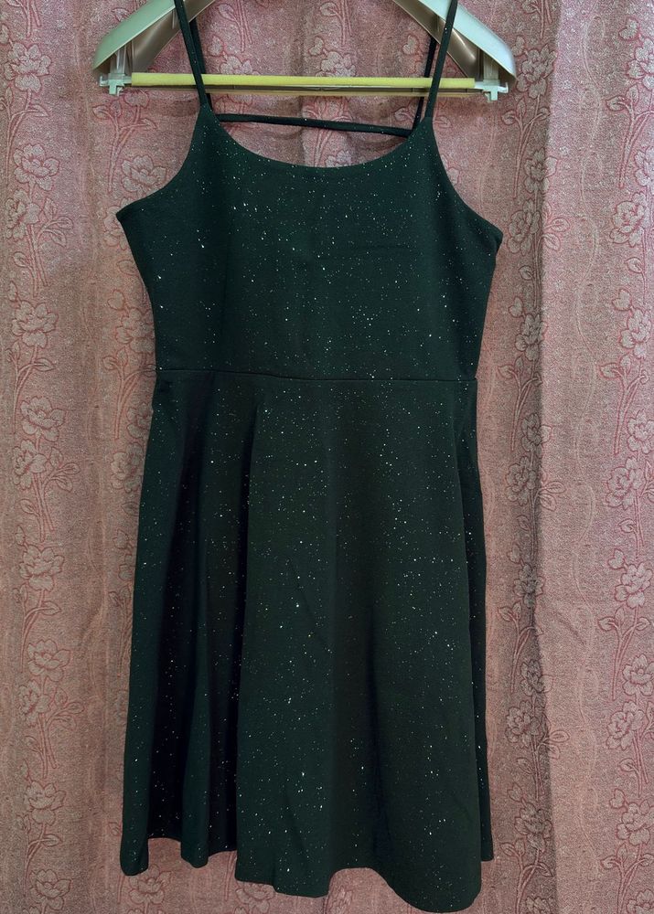 Sparkling Dark Green Dress