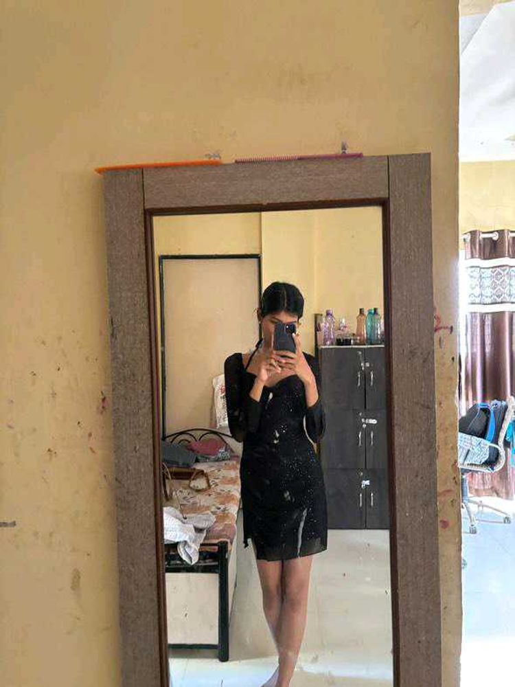 Sweetheart Neck Black Dress