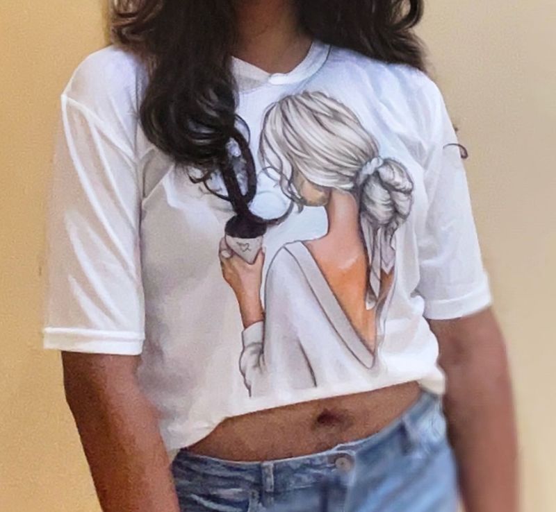 White Girly T- Shirt 🤍