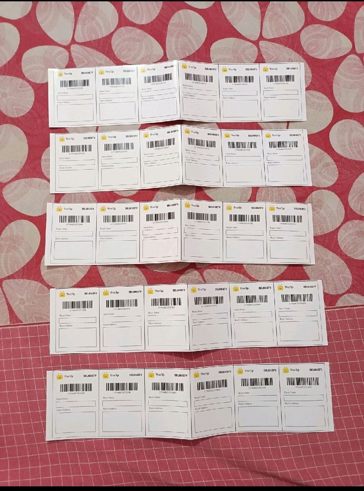 40  Piece Shipping Sticky Labels