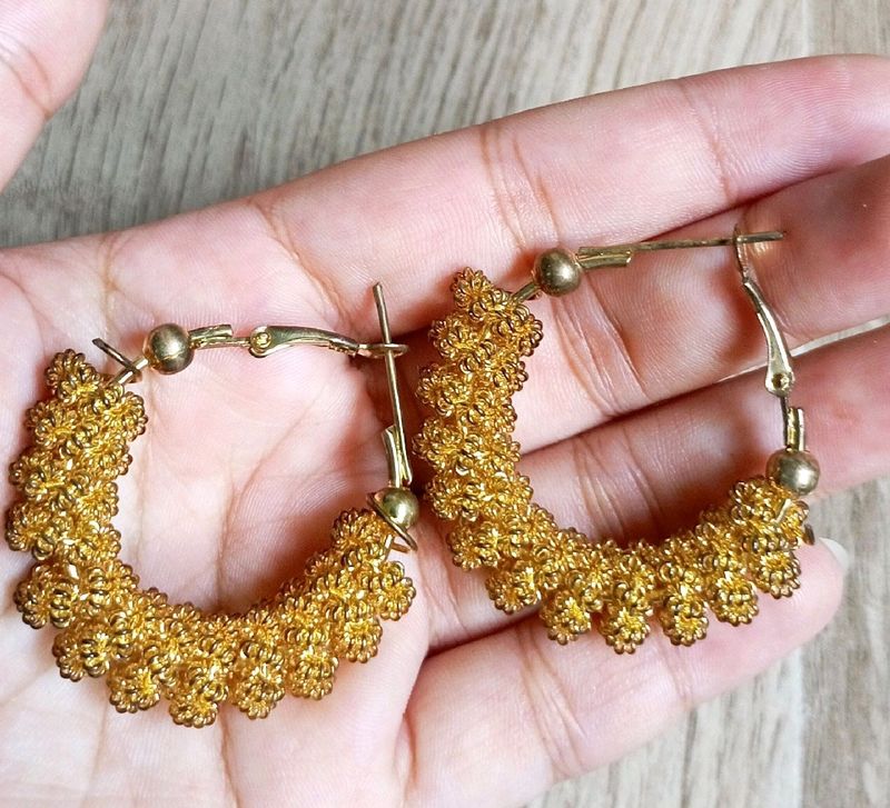 Combo Of Hoops And Jhumka.