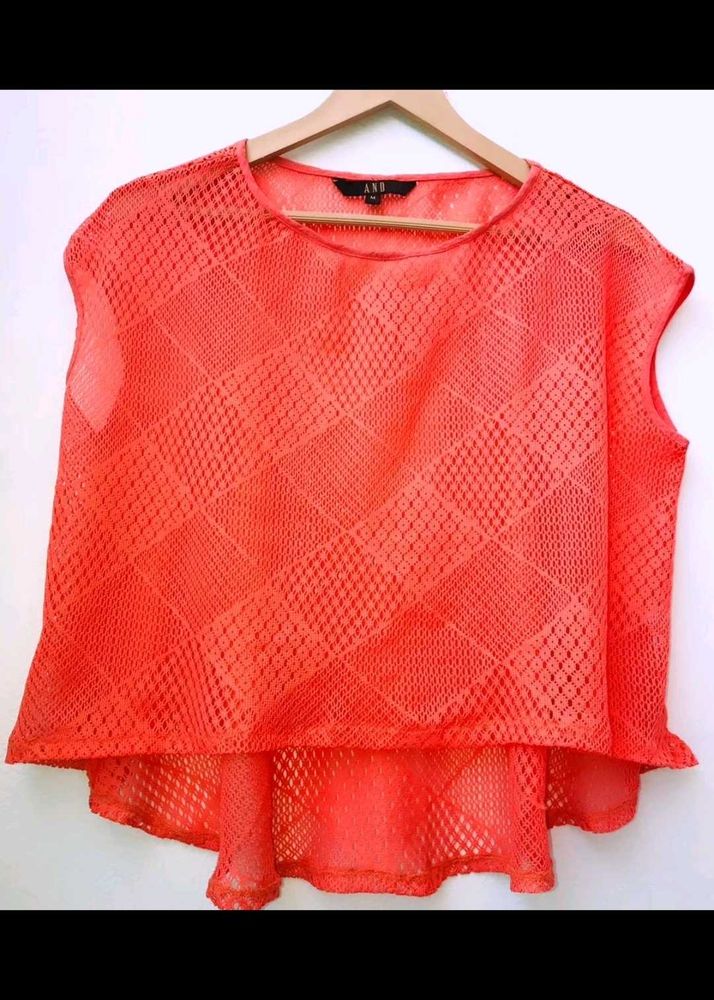 Coral Net Top