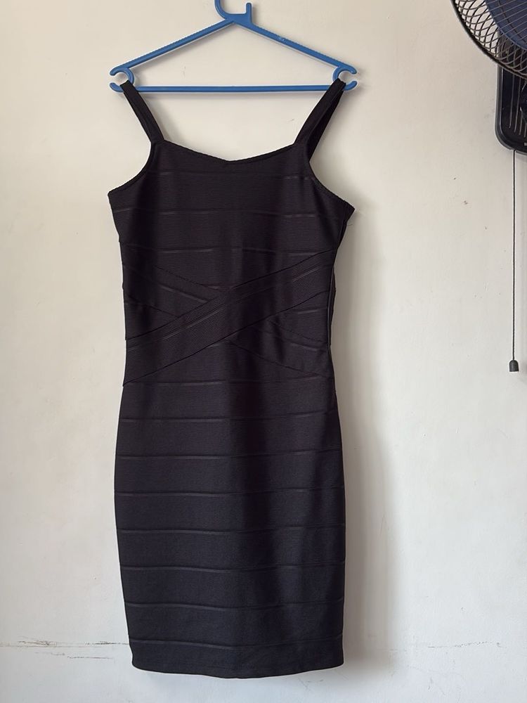 Sexy Bandage Black Dress