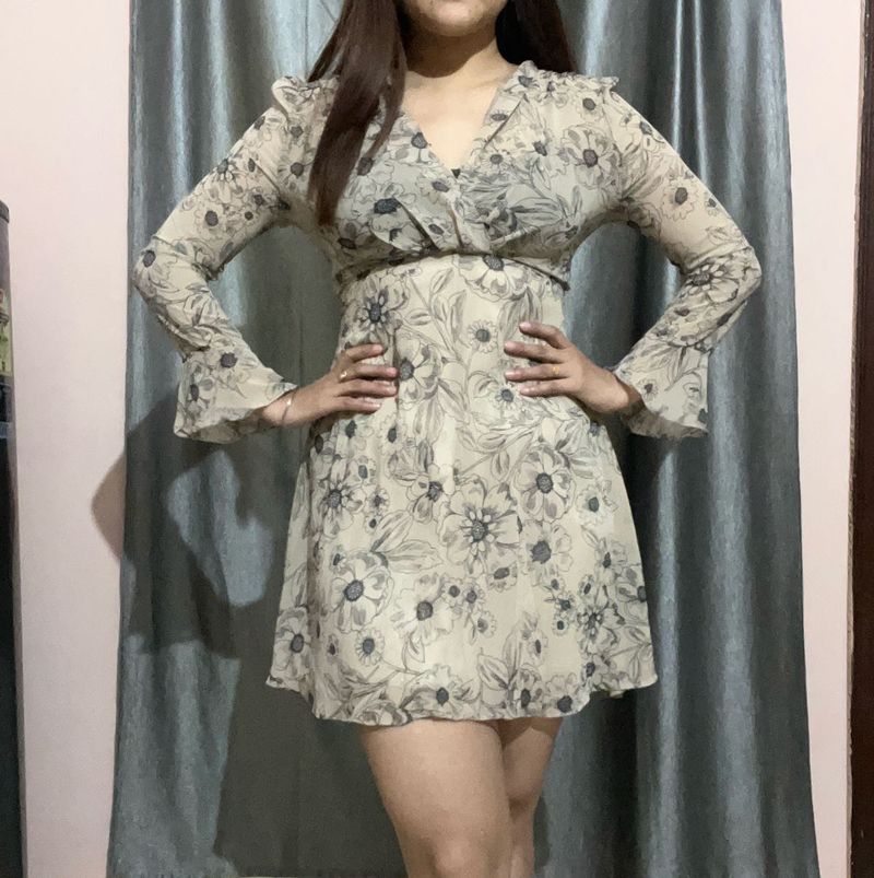 Floral Print Mini Dress