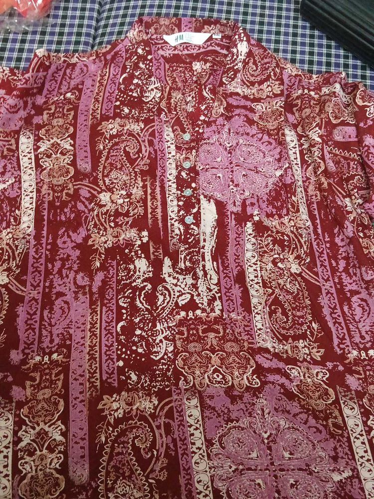 Paisley Print Top